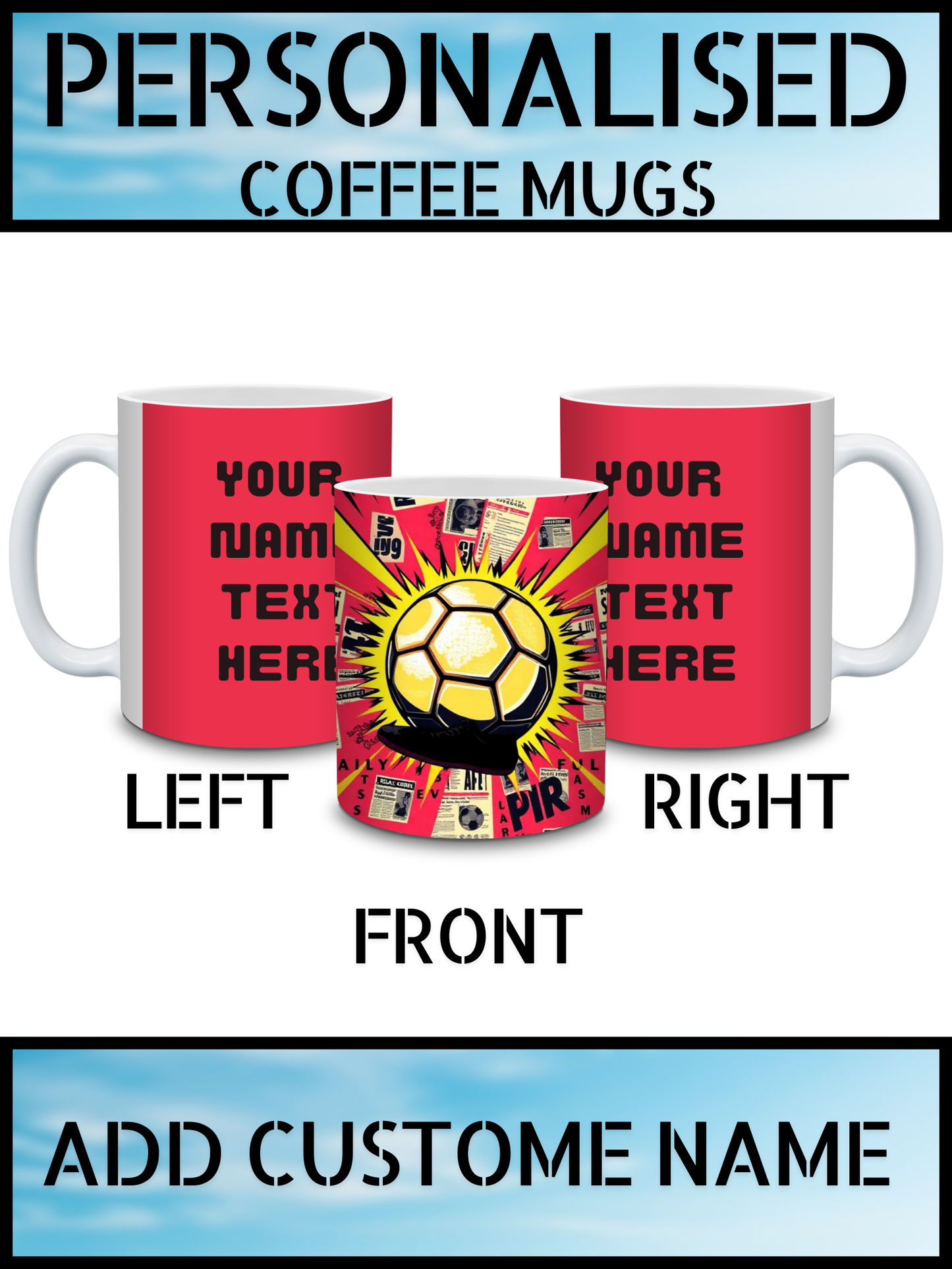 Personalised Ceramic Mug – Add Your Name