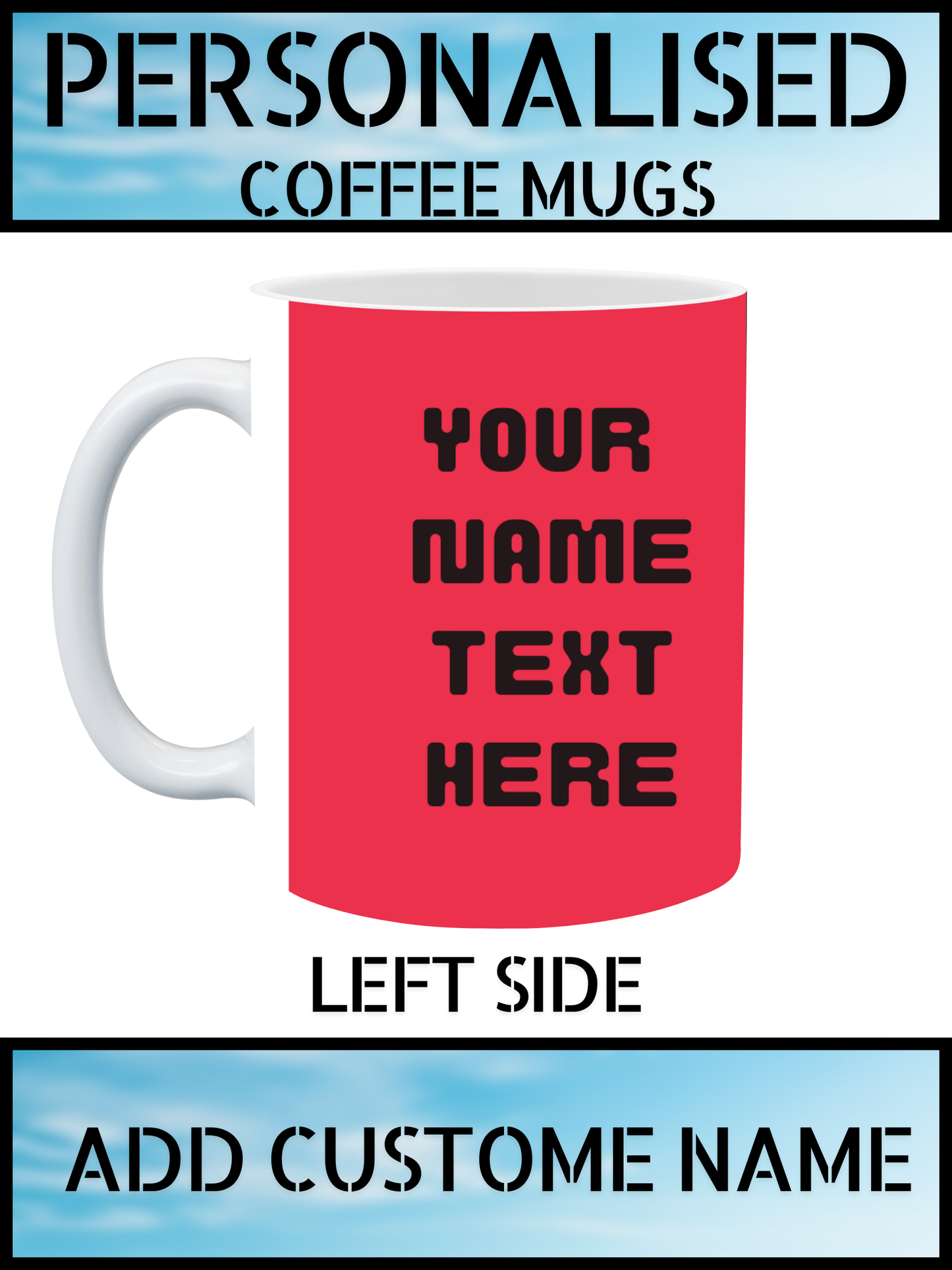 Personalised Ceramic Mug – Add Your Name