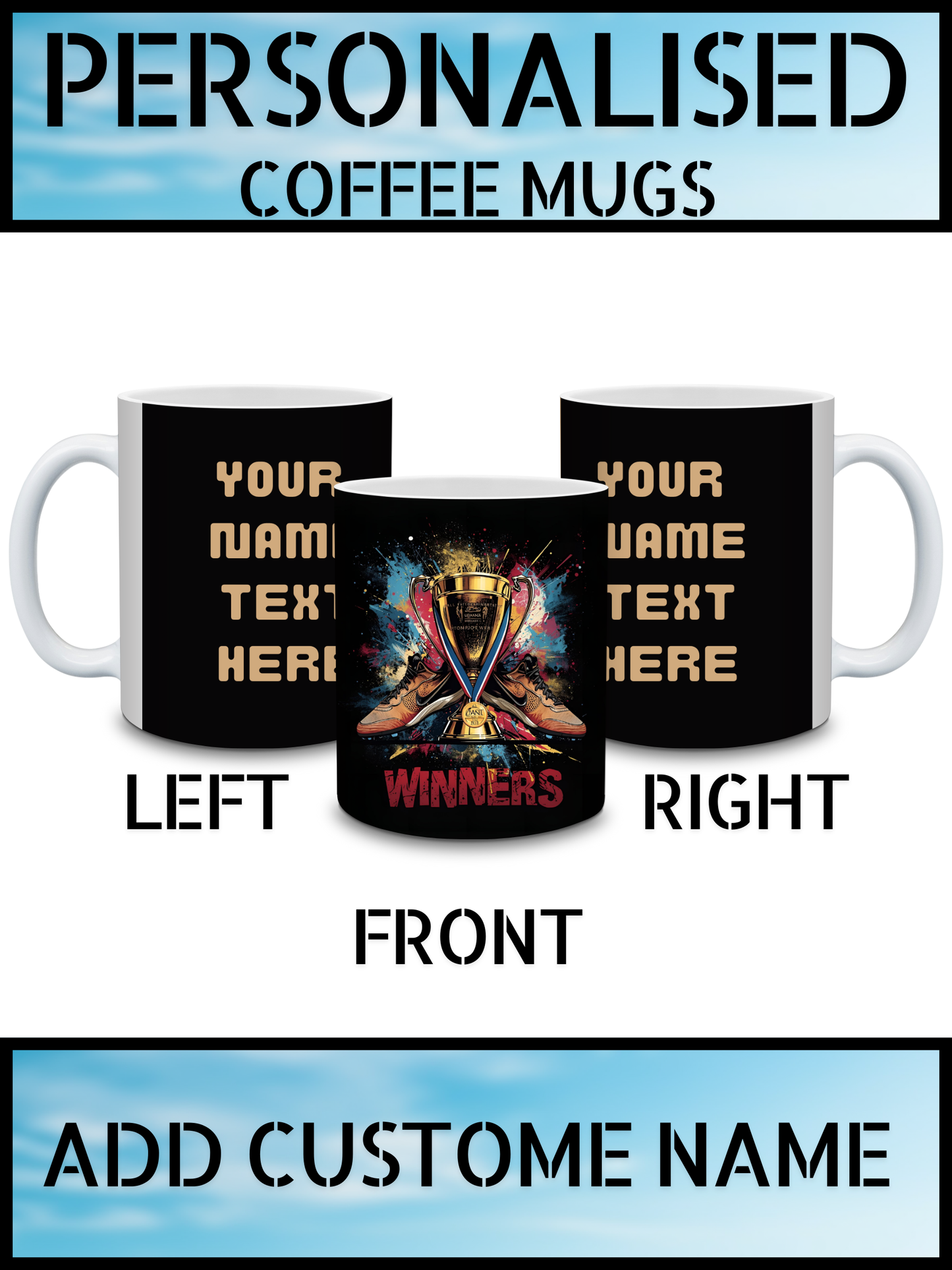 Ceramic Personalised Mug – Custom Name Print