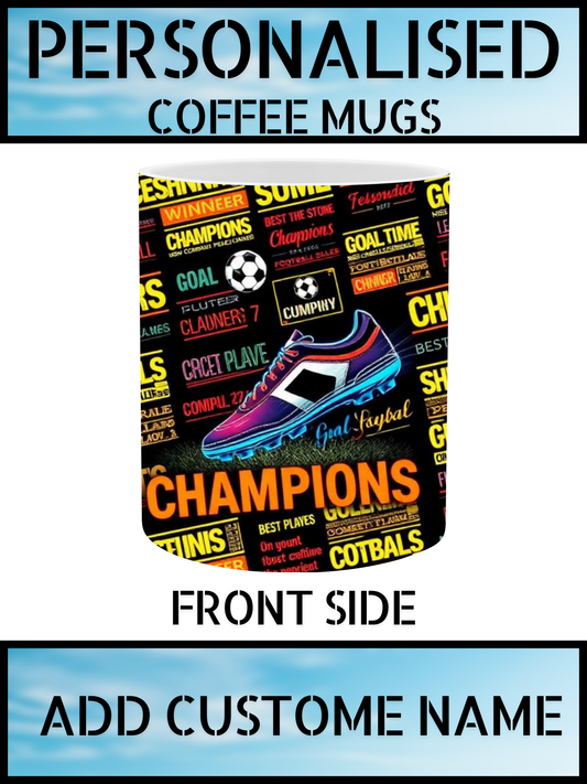 Personalised Football Lovers Coffee Mug – Print Your Name