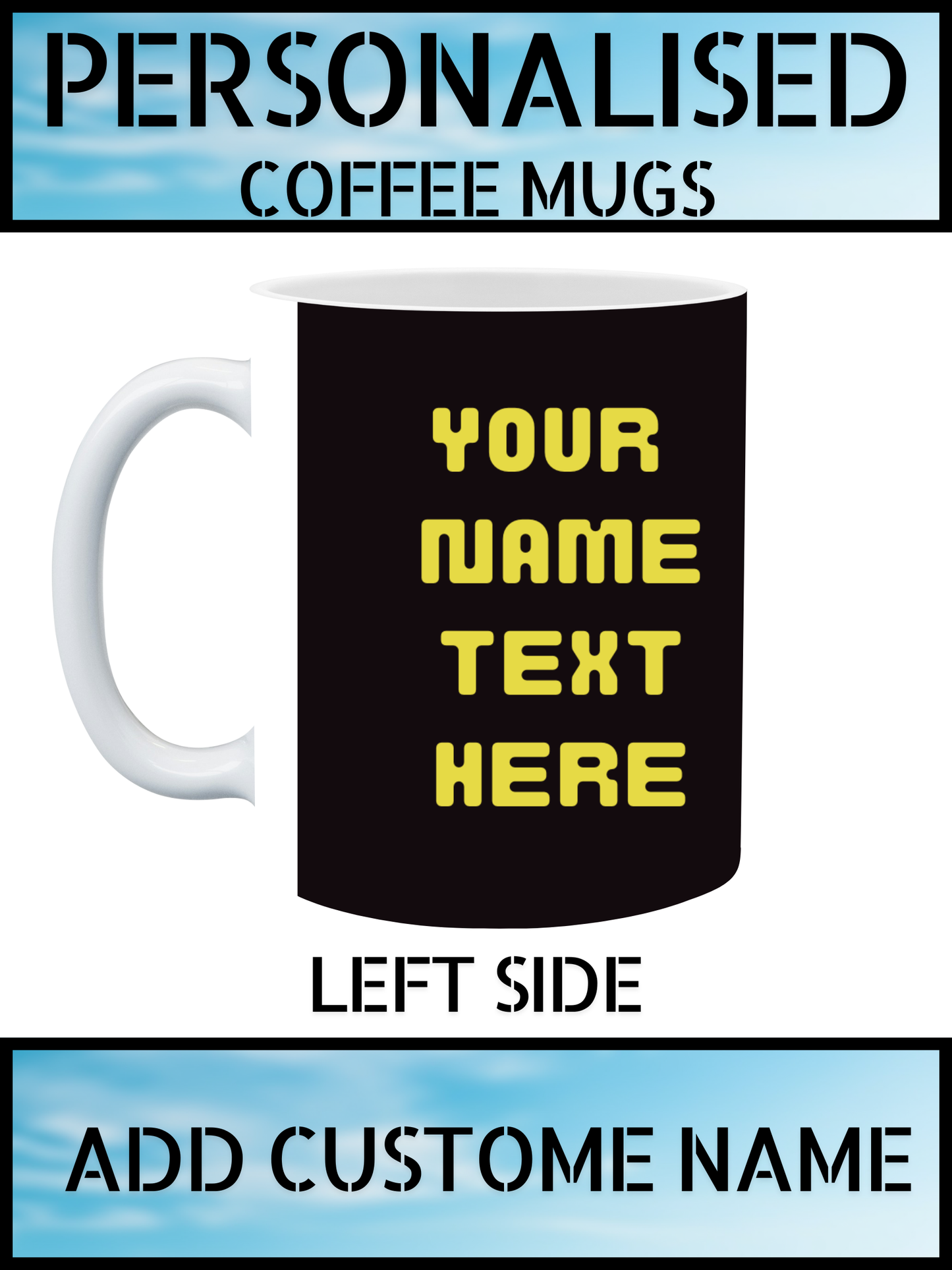 Personalised Football Lovers Coffee Mug – Print Your Name