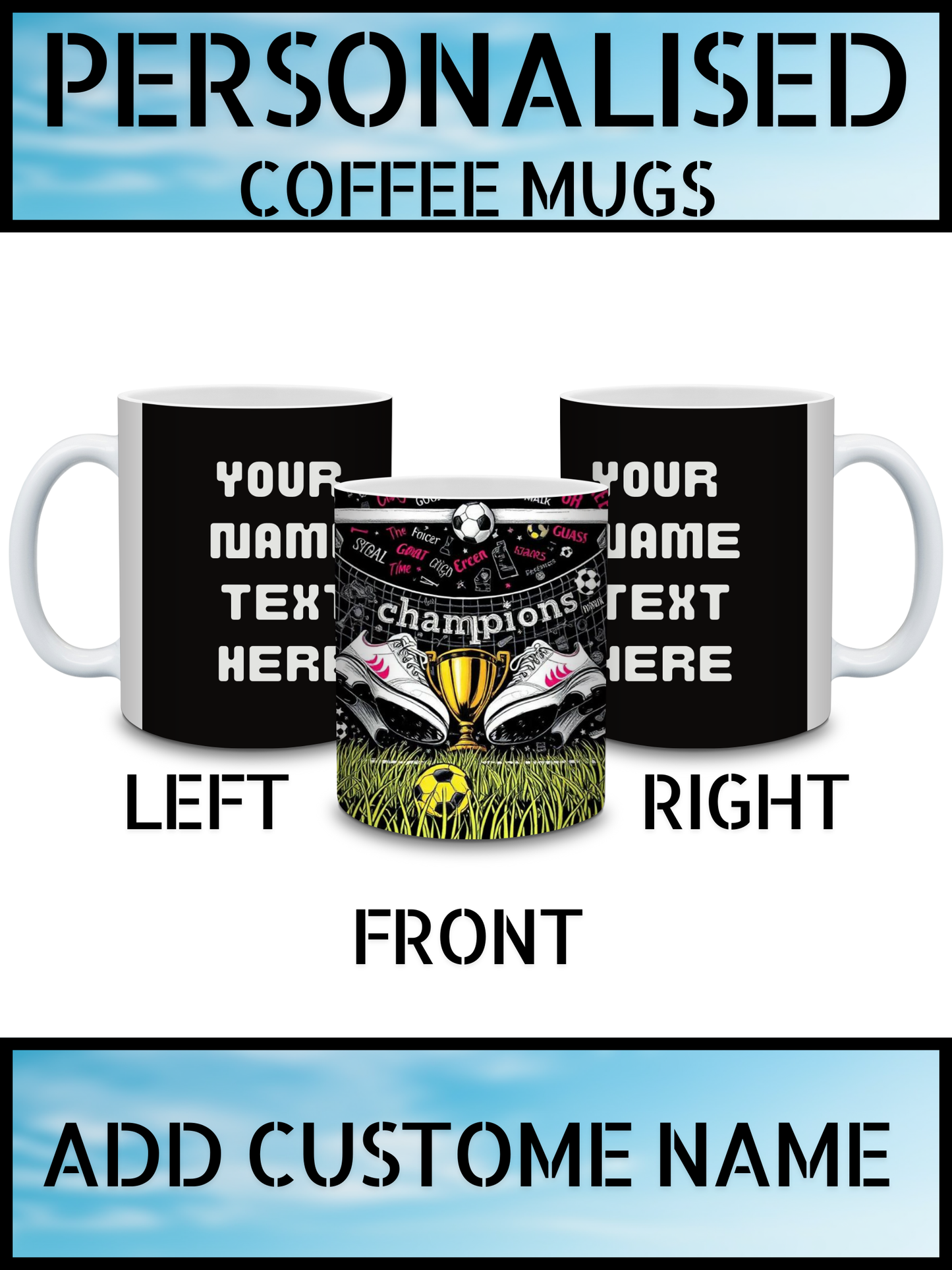 Shop Your Customise Mugs – Print Your Name | NKB London