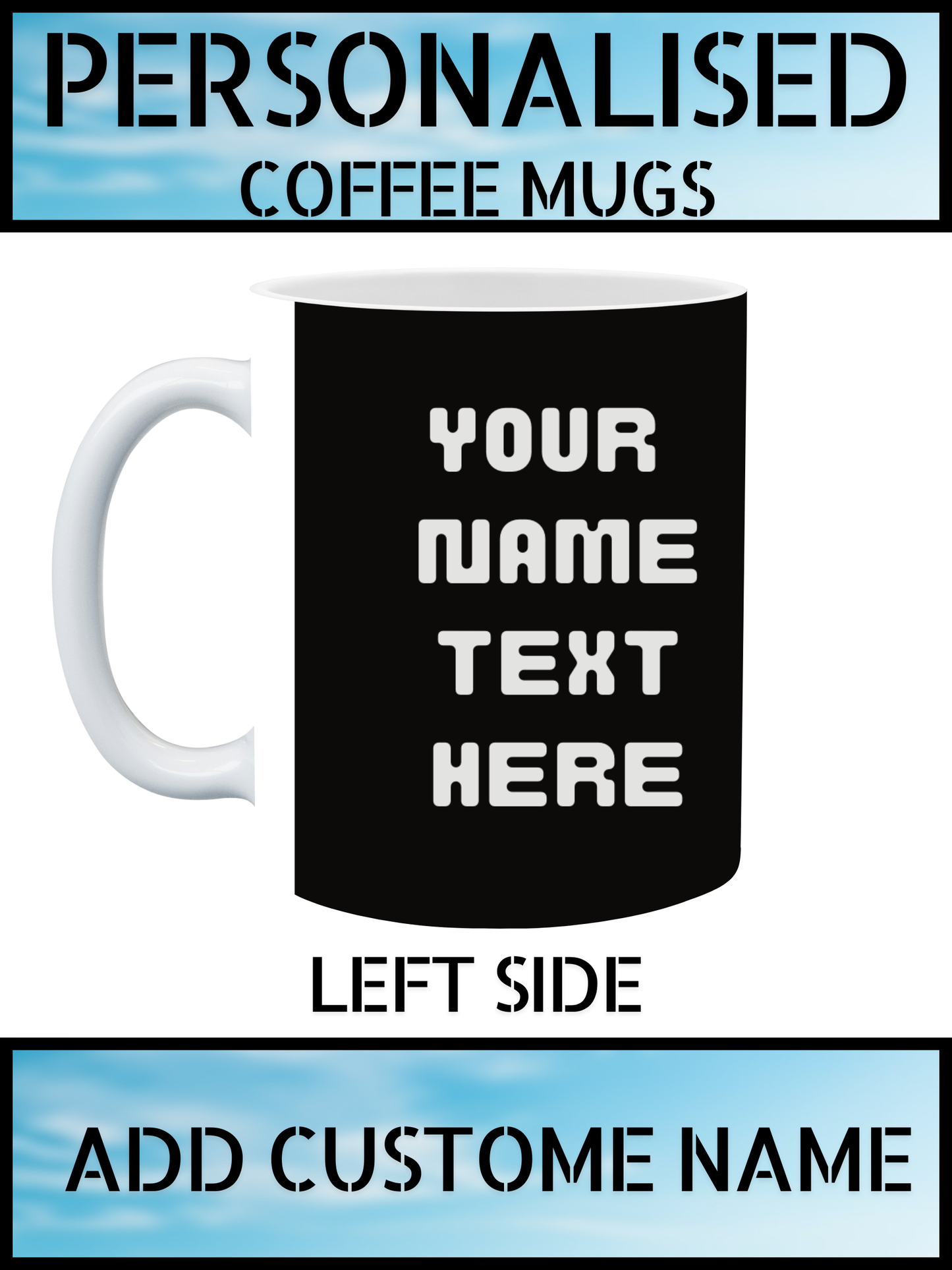 Shop Your Customise Mugs – Print Your Name | NKB London