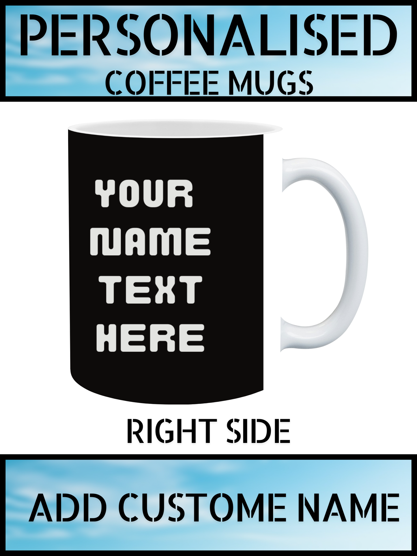 Shop Your Customise Mugs – Print Your Name | NKB London