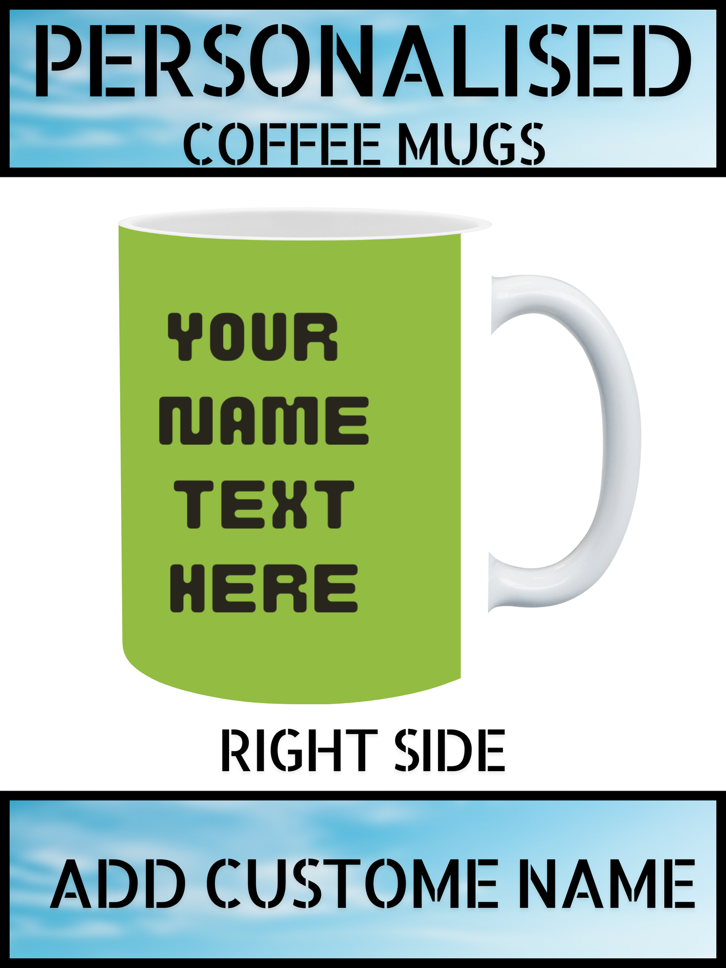 Best Value 11oz Ceramic Mugs – Personalised Name | NKB London