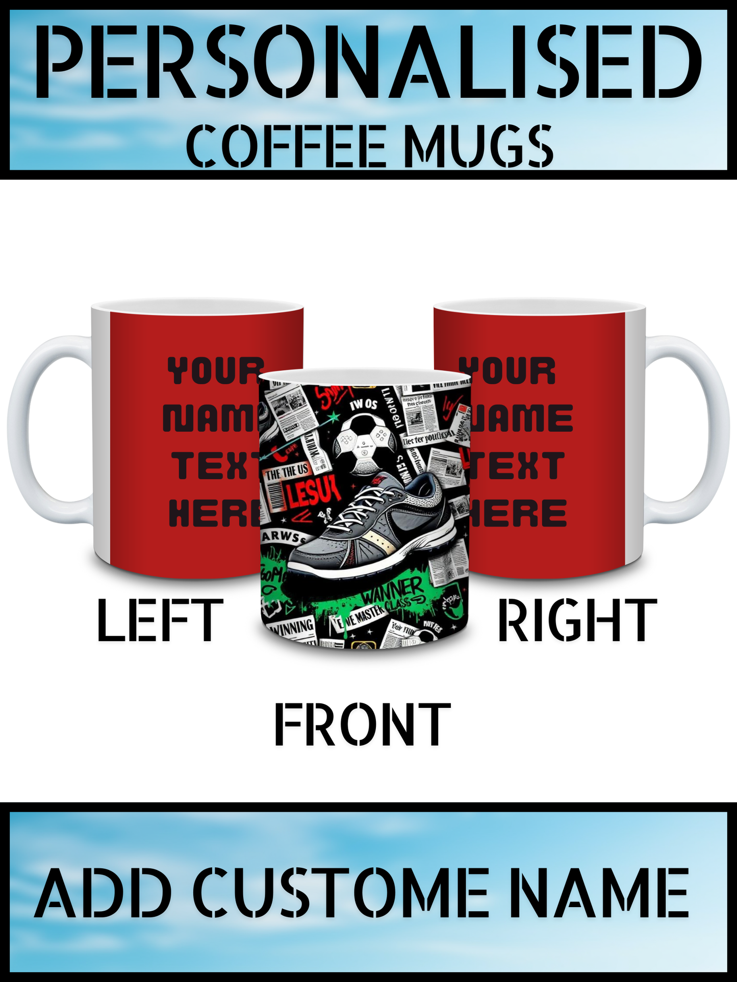 Personalised Mugs for Sale – Coffee & Tea Mugs | London Seller
