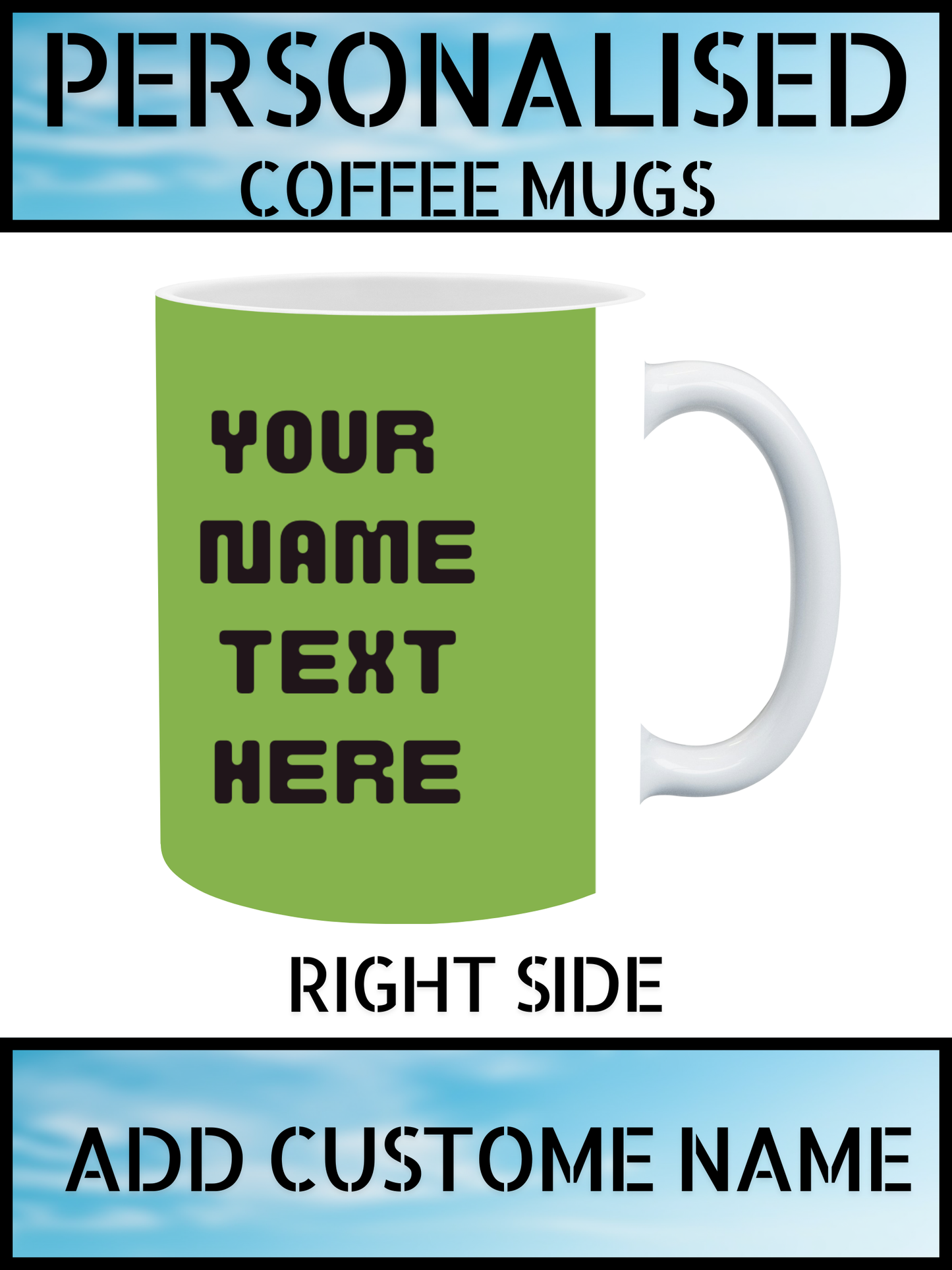 Tea & Coffee Mug – Personalised | Custom Name Print | Best Value