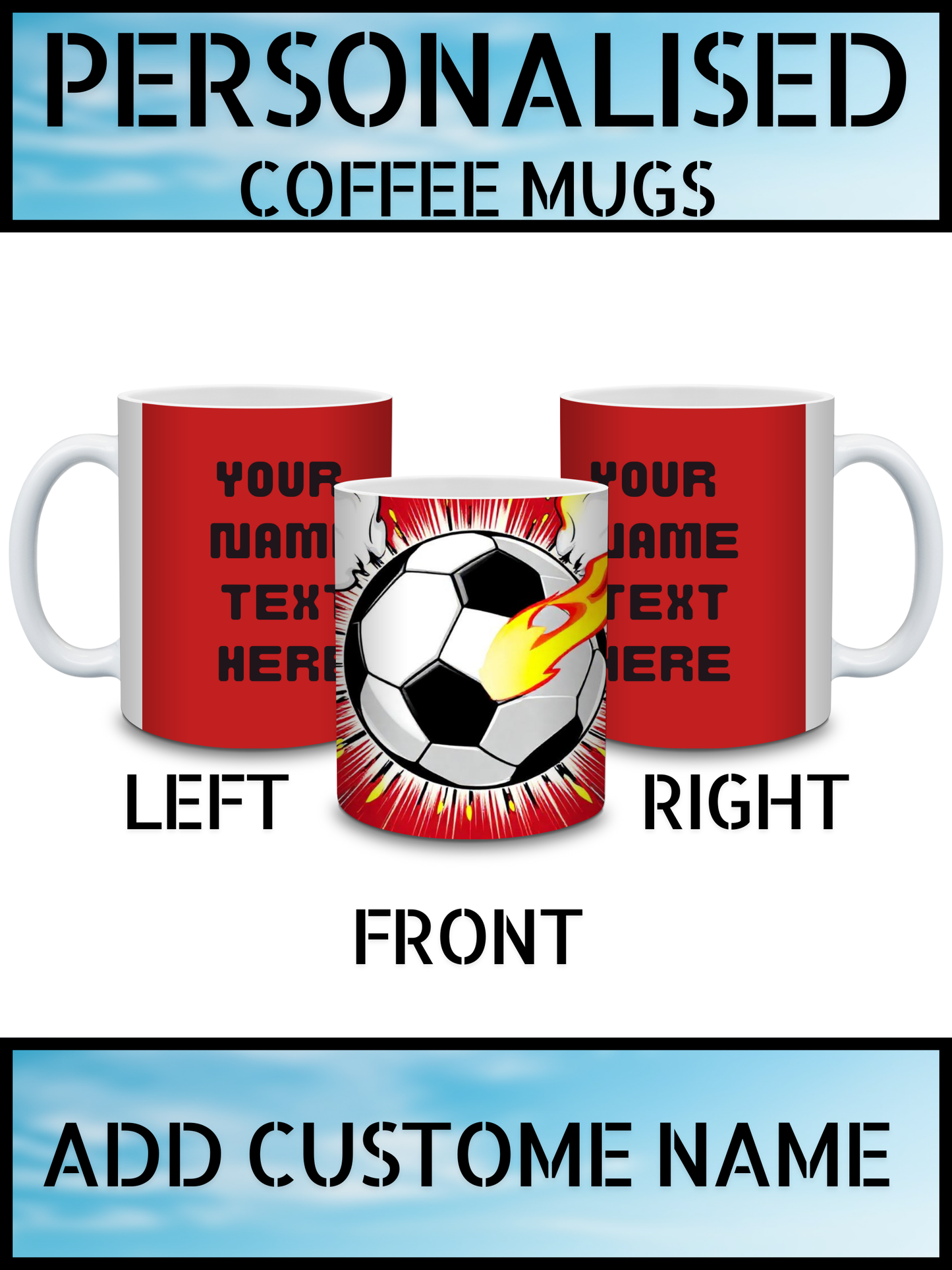 Funny & Personalised Mugs – Gift Coffee Cups for Football Fans