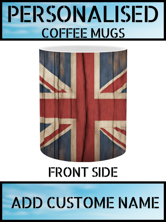 Union Jack Mug – Personalised Coffee Cup UK | NKB London