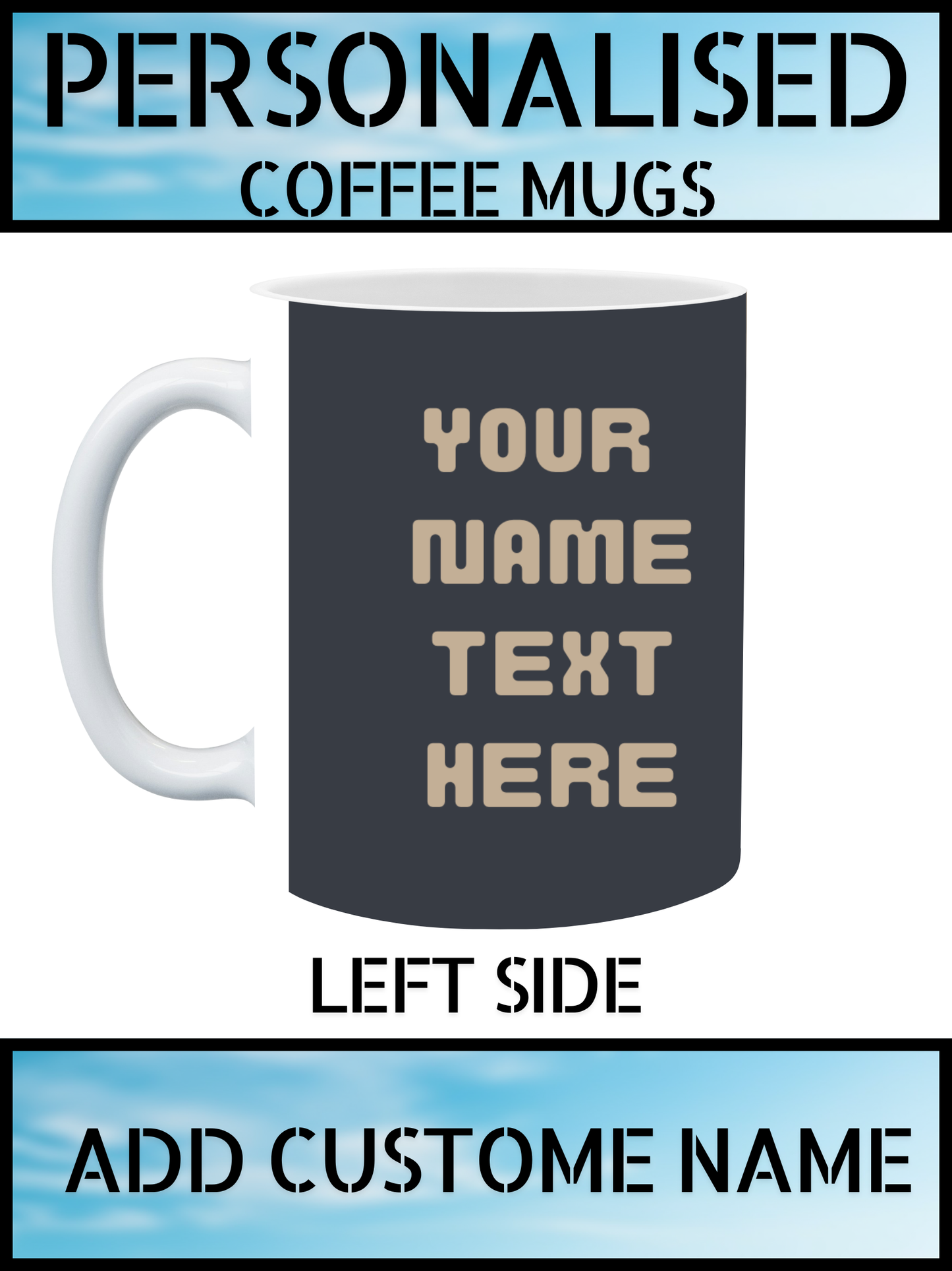Union Jack Mug – Personalised Coffee Cup UK | NKB London