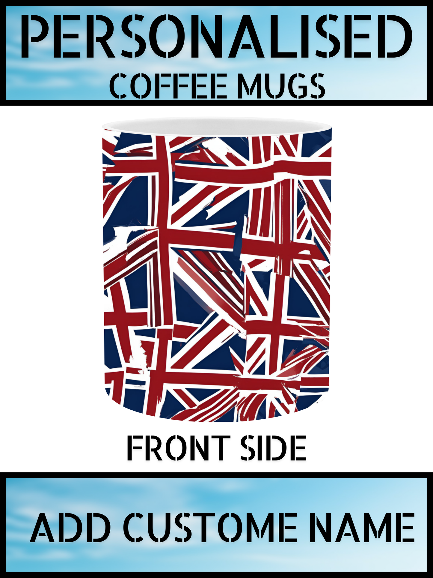 British Flag Union Jack Mug – Personalised Coffee Cup UK