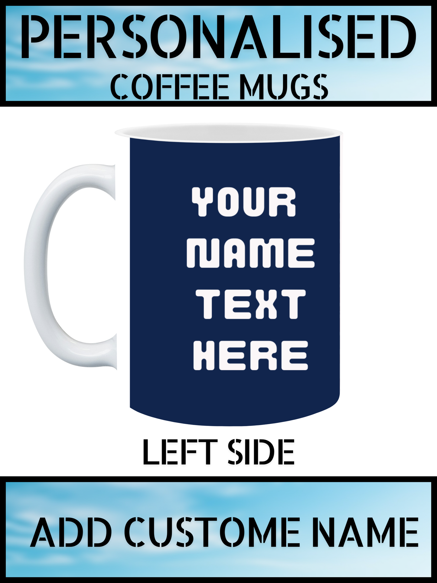 British Flag Union Jack Mug – Personalised Coffee Cup UK
