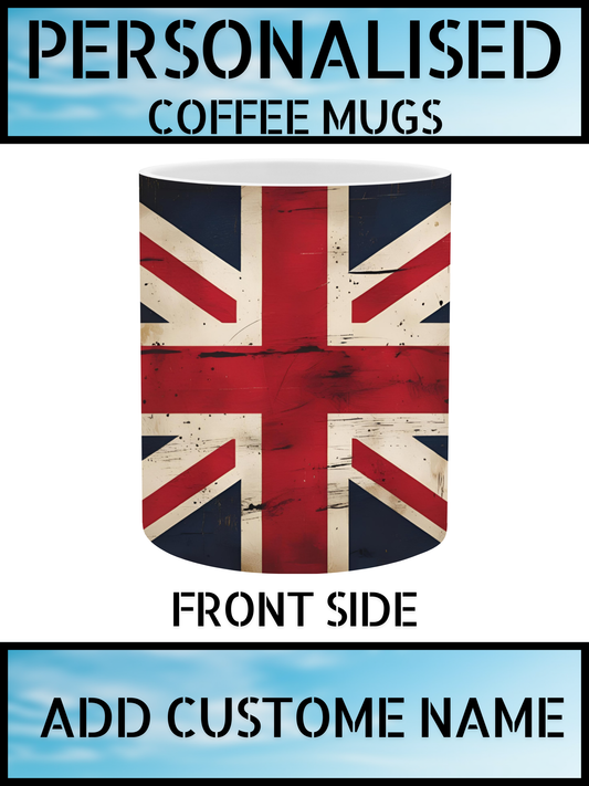 British Flag Union Jack Mug – Personalised Coffee Cup UK
