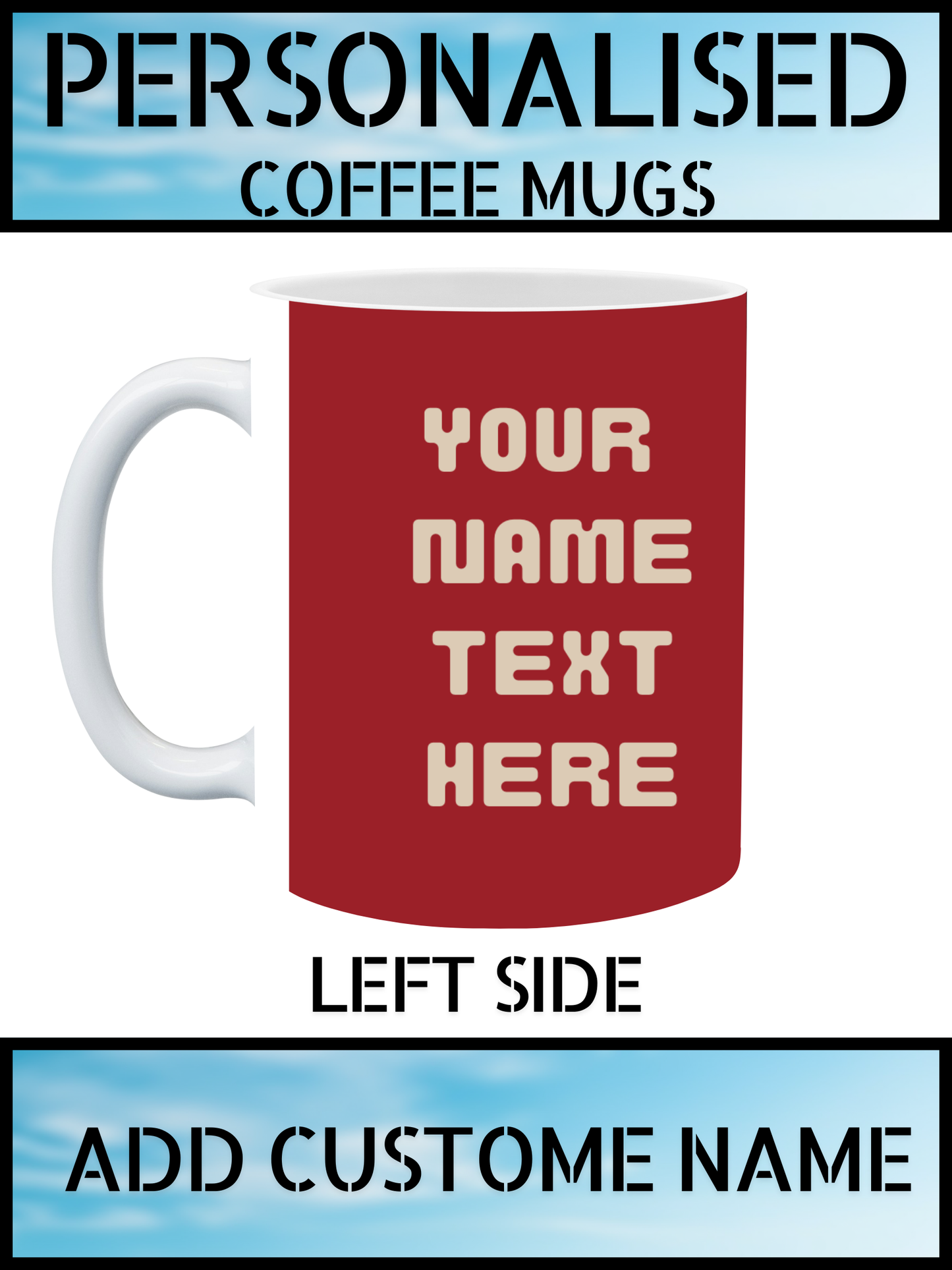 British Flag Union Jack Mug – Personalised Coffee Cup UK