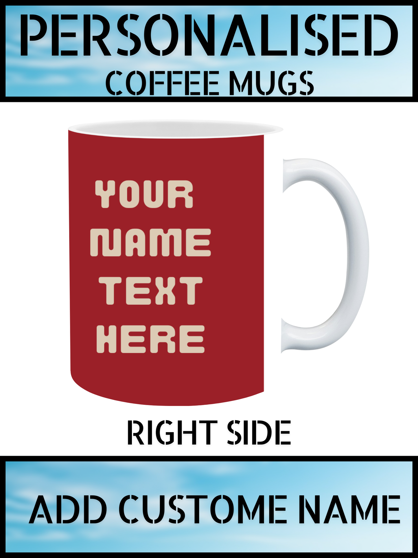 British Flag Union Jack Mug – Personalised Coffee Cup UK