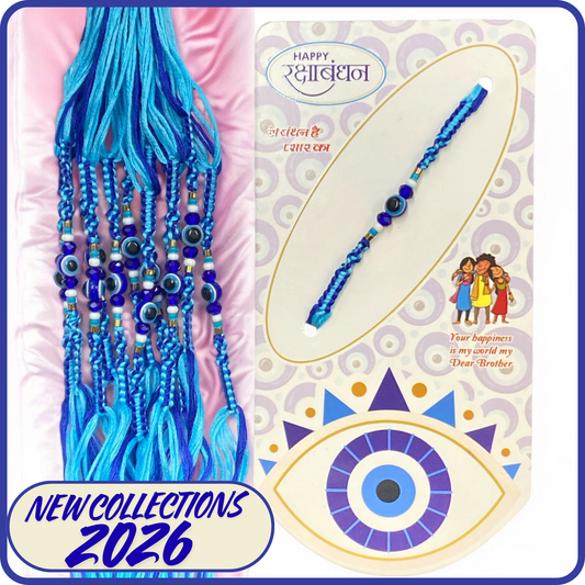 Blue Evil Eye Rakhi Thread Designer [NK004]