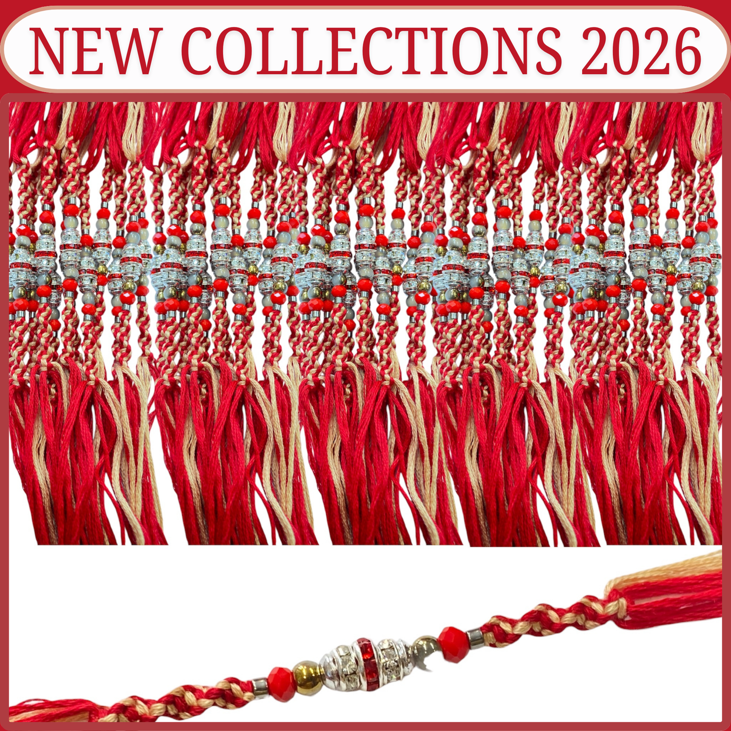 Cheap Designer Beaded Rakhi Thread [NK024]