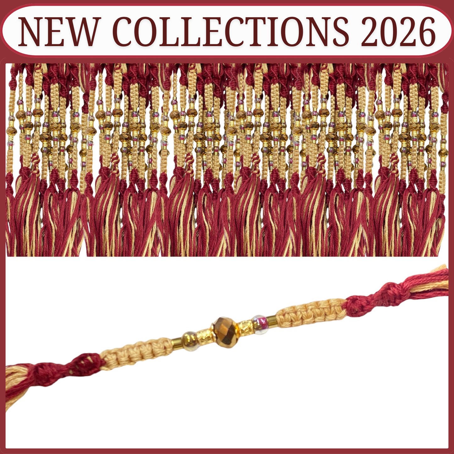 Designer Rakhi Gift Beaded Thread [NK026]