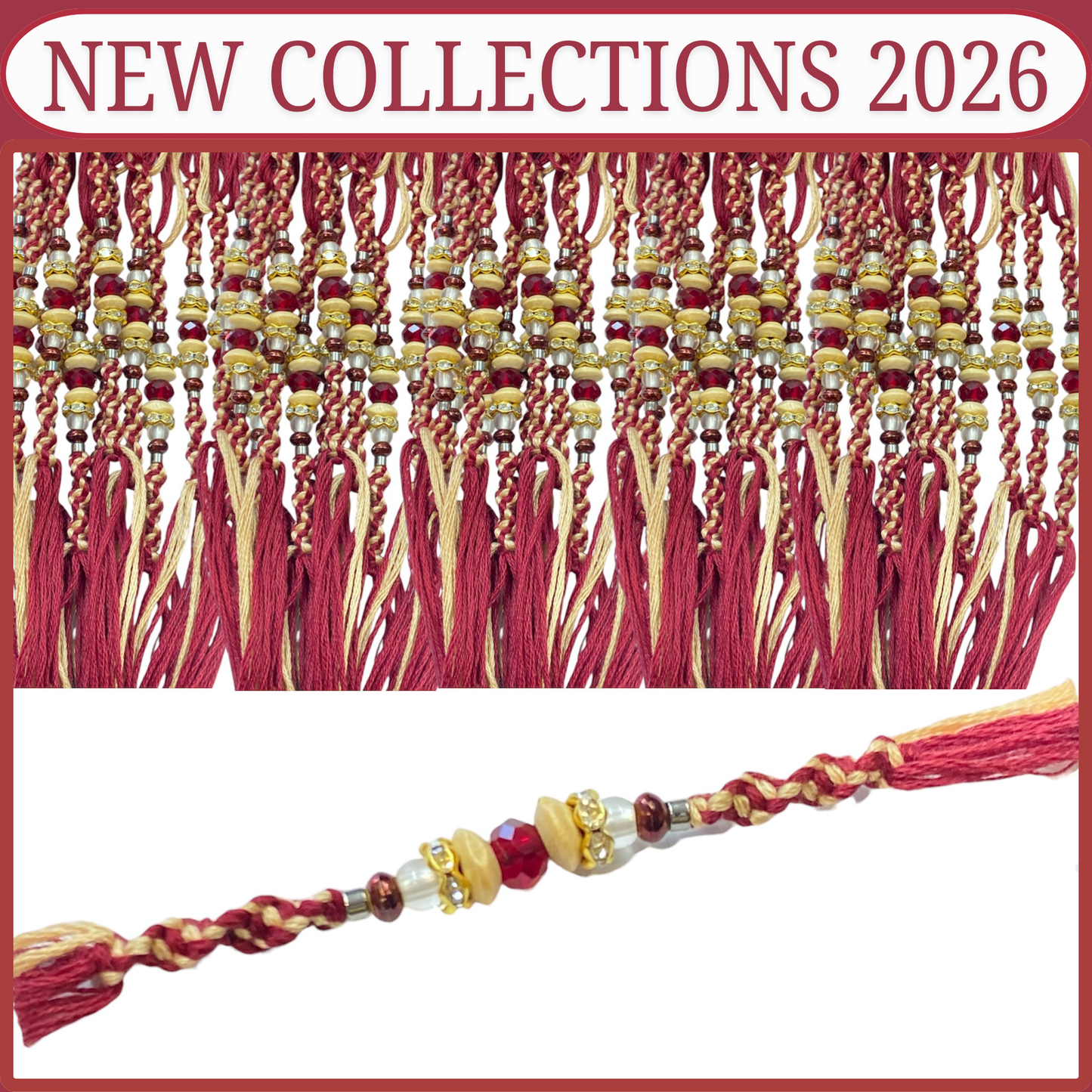 Cute Kids Beaded Rakhi Thread [NK028]