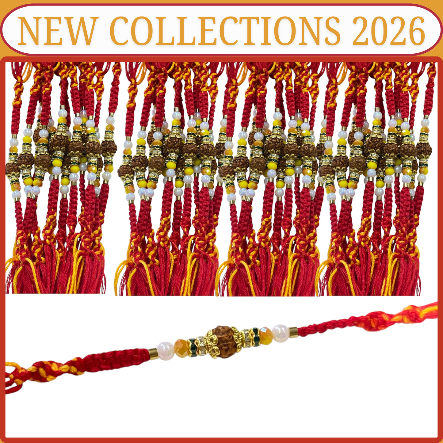 Spiritual Rudraksha Rakhi Thread [NK030]