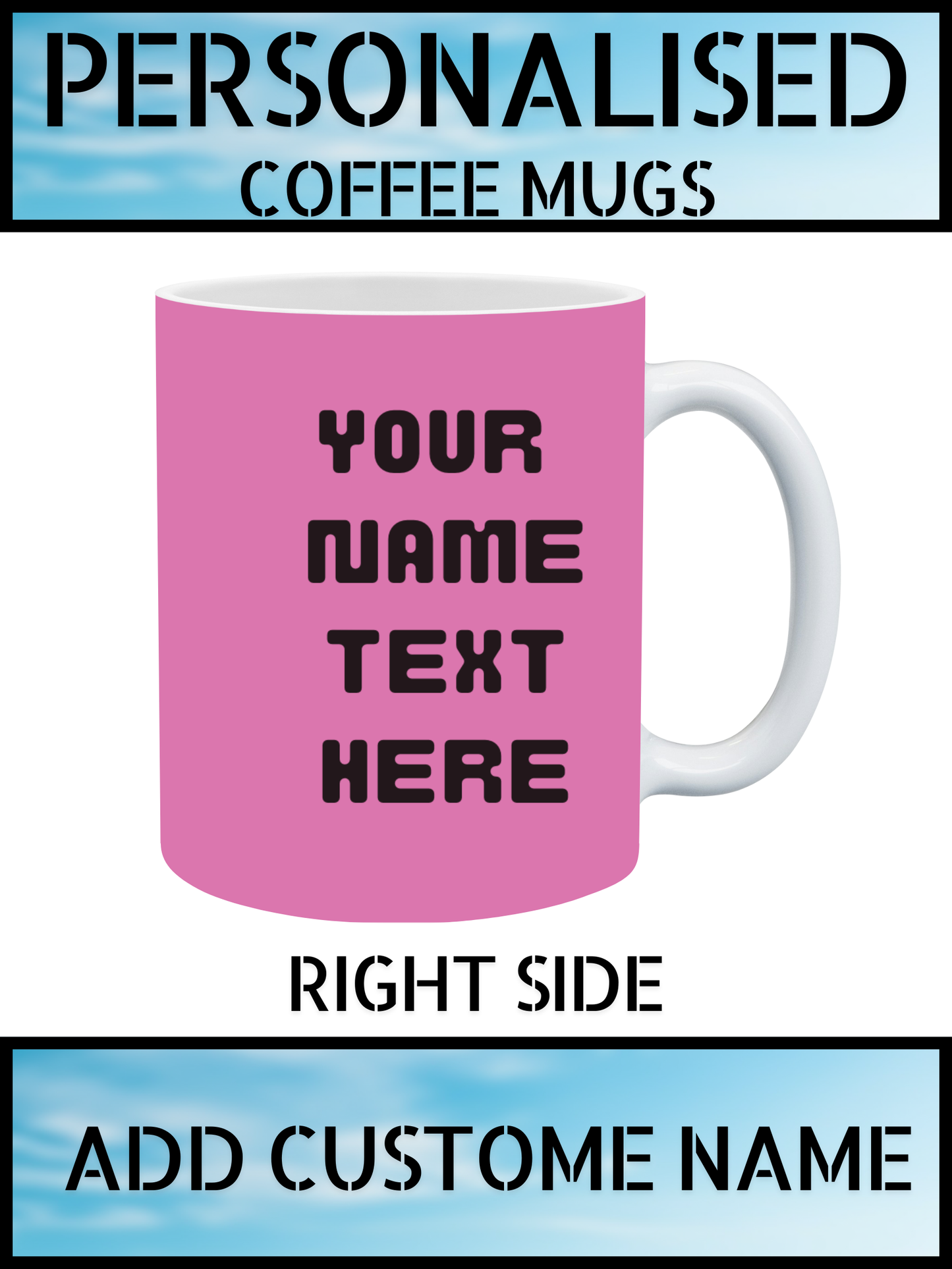 Personalised Butterfly Floral Mug