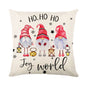 Christmas Decorations Pillow Covers Sofa Square Throw Pillow Cases Stamping Snowflake Waist Cushion Cover Home Bed Decor