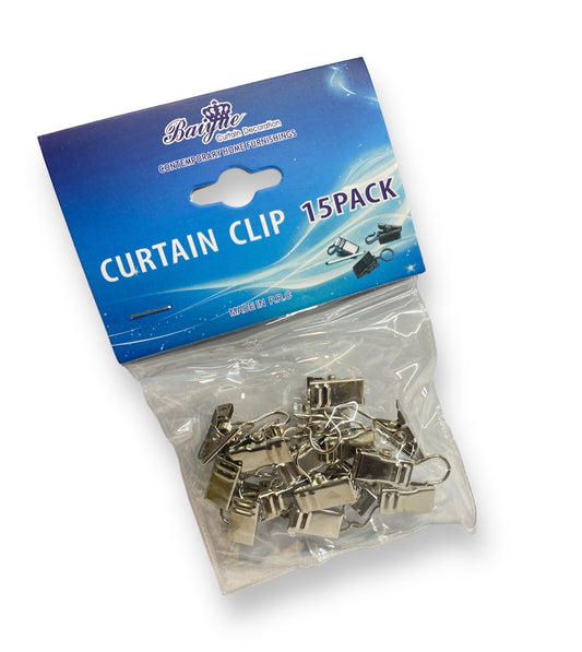 Pack of 15 Stainless Steel Spring Loaded Metal Laundry Clothes Curtain Clip Pegs