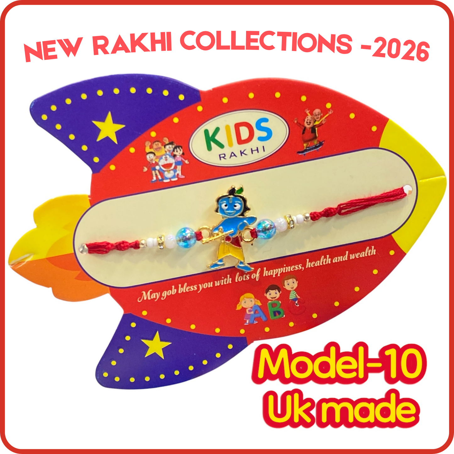 Kids Rakhi Thread Cartoon Pendant – 10