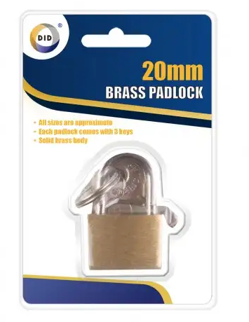 brass padlock 20mm