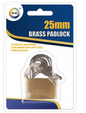 Brass padlock 25mm