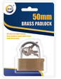 Brass padlock 50mm