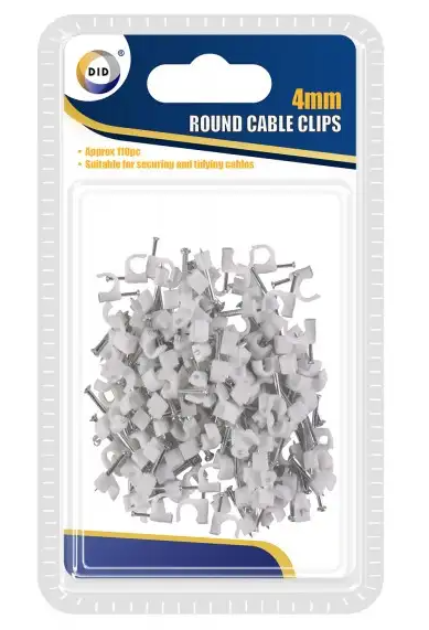 Cable clip/clips round cable clip