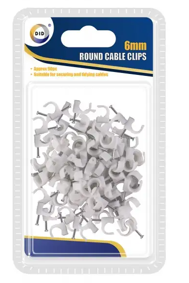 Cable clip/clips round cable clip