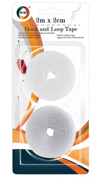 HOOK AND LOOP TAPE- 2mx2cm wholesale uk supplier trader