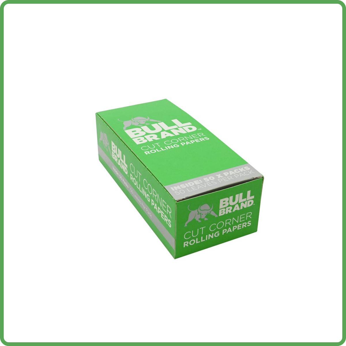 Bull Brand Green Regular Rolling Papers – Full Box of 50 Booklets