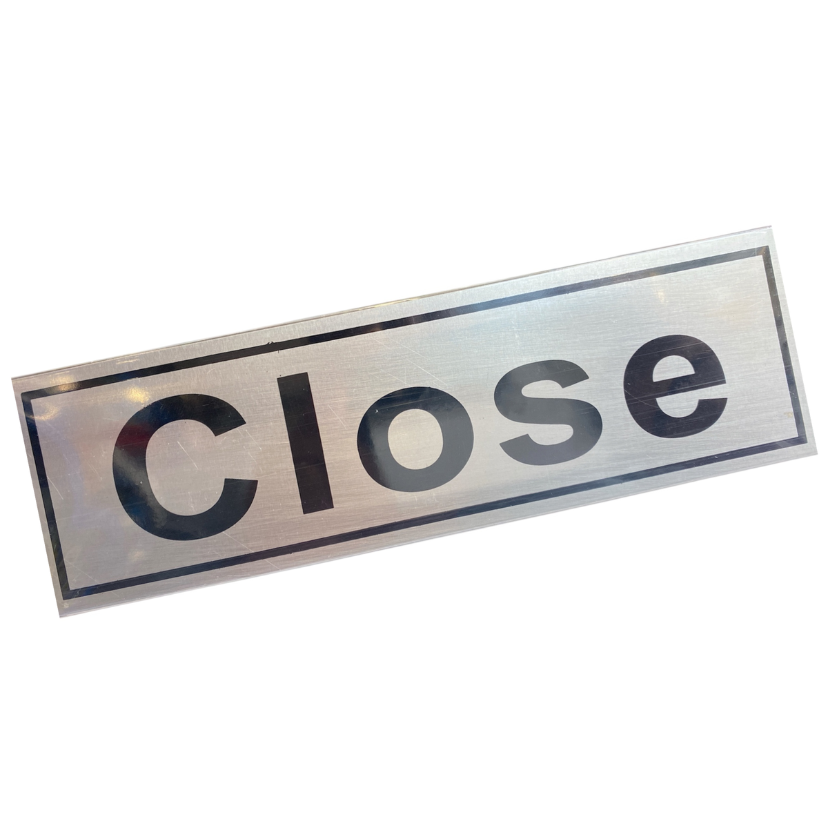 Aluminium Self Adhesive Door Sign [CLOSE]