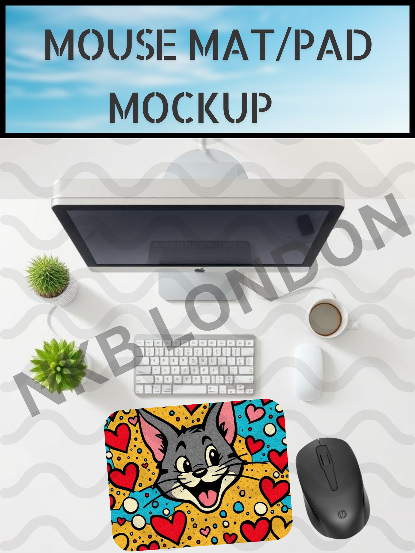 Mouse Pad Mockup | Sublimation Template | NKB-MOCKUP-102