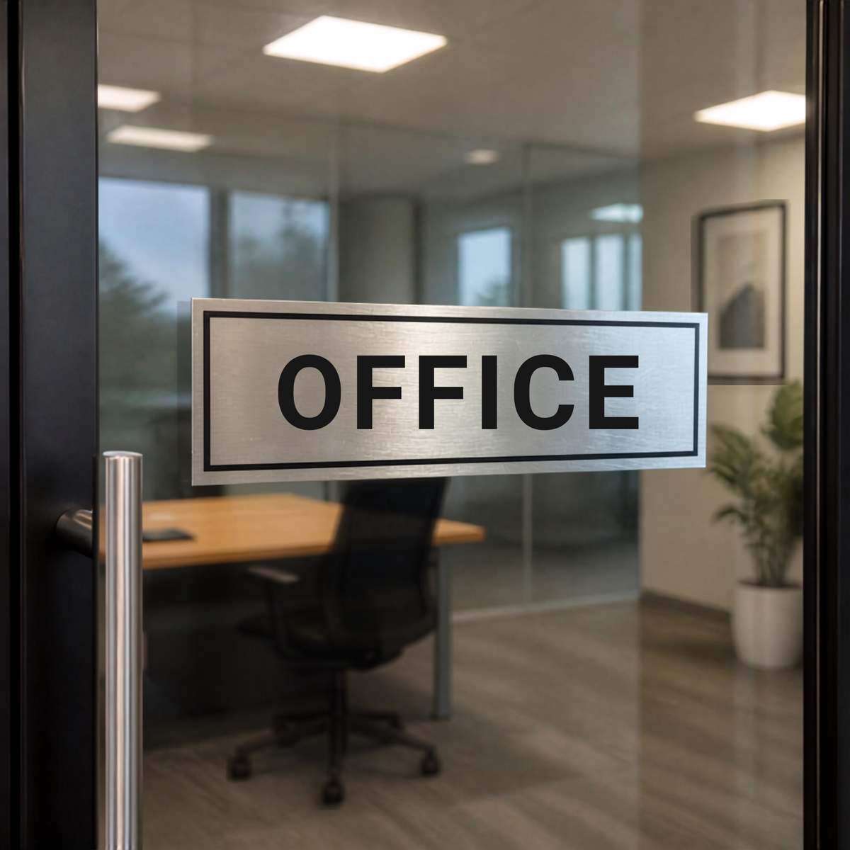 Aluminium Self Adhesive Door Sign [OFFICE]