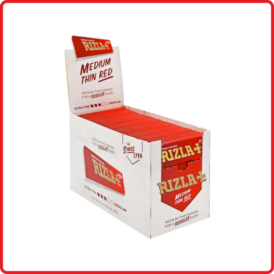 Rizla Red Regular Rolling Papers – Full Box of 100 Booklets