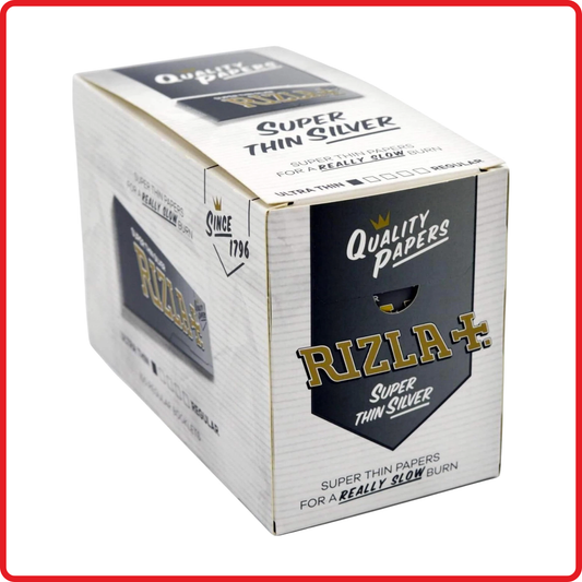 Rizla Silver Regular Rolling Papers – Full Box of 100 Booklets