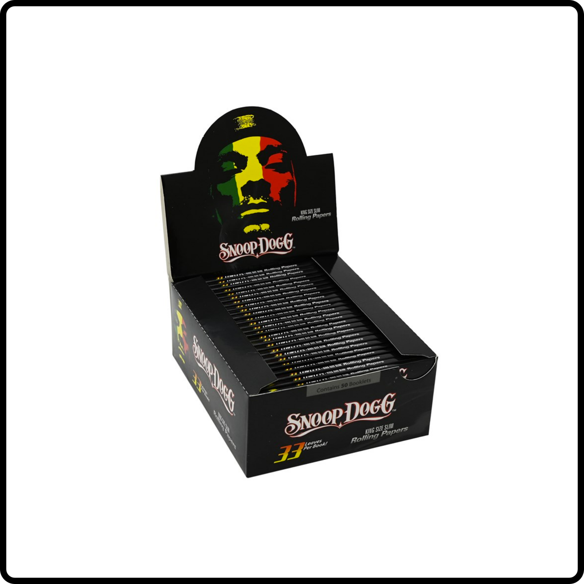 Snoop Dogg King Size Slim Rolling Papers – Full Box of 50 Booklets