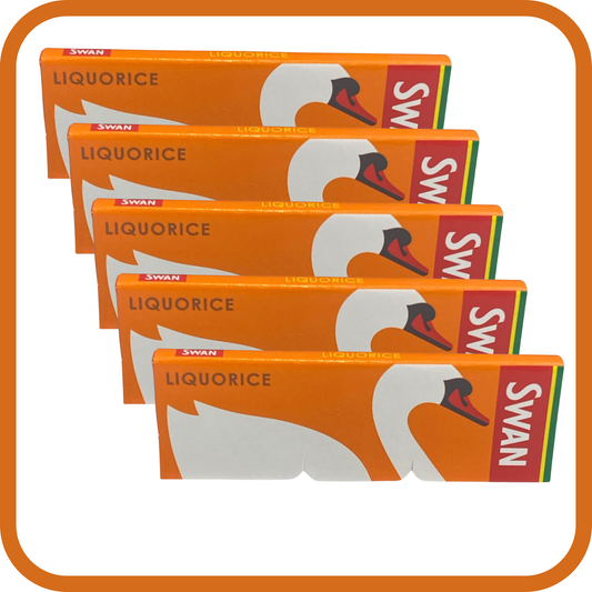 SWAN Liquorice Regular Rolling Papers – 5 Booklet Multi Pack